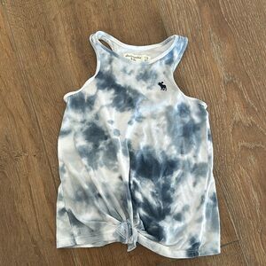 Abercrombie kids girls shirt. Size 7-8. Color blue/ tye dye.